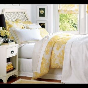 Pottery Barn, Amela Floral Duvet Cover, Queen